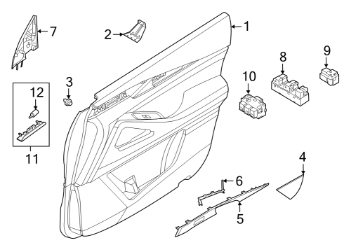 2022 Infiniti QX60 Switch Assy-Power Seat Memory Diagram for 25491-5NA2A