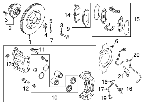 2021 Infiniti QX50 Anti-Lock Brakes Diagram 2