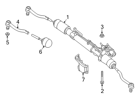 2020 Infiniti QX60 Steering Column & Wheel, Steering Gear & Linkage Diagram 3