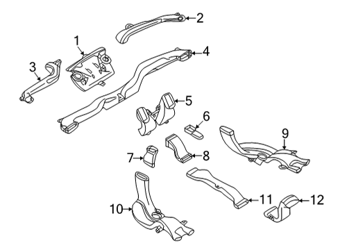 2023 Infiniti QX55 Ducts Diagram