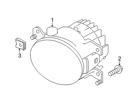 2024 Infiniti QX55 Fog Lamps Diagram