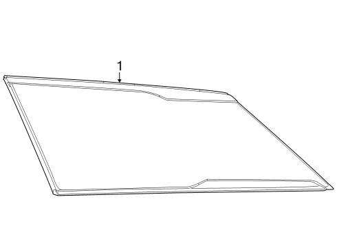 2023 Infiniti QX60 Glass & Hardware - Quarter Panel Diagram