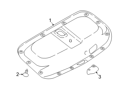 2020 Infiniti Q60 Interior Trim - Trunk Lid Diagram