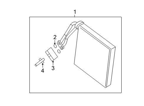 2020 Infiniti QX60 A/C Evaporator Diagram 1