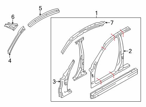 2022 Infiniti Q50 Aperture Panel Diagram