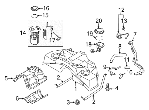 2020 Infiniti Q60 Fuel Supply Diagram