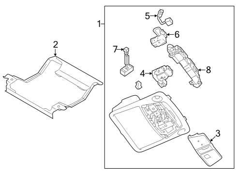 2022 Infiniti QX80 Microphone Unit-Telephone Diagram for 28336-5AA1B