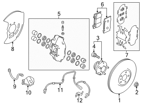 2020 Infiniti Q60 Anti-Lock Brakes Diagram 2