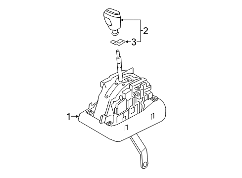 2020 Infiniti Q60 Gear Shift Control - AT Diagram