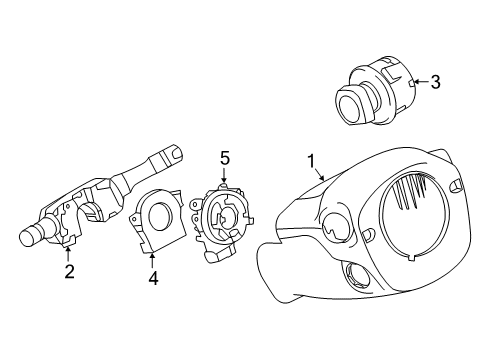 2021 Infiniti QX80 Shroud, Switches & Levers Diagram