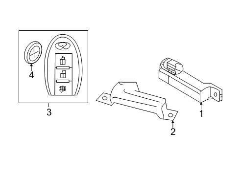 2020 Infiniti QX50 Keyless Entry Components Diagram