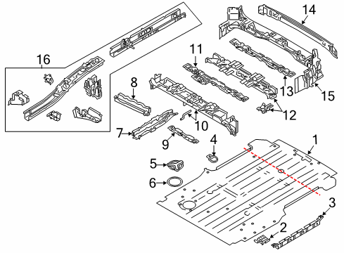 2023 Infiniti QX55 SEAL-INSPECTION HOLE COVER Diagram for 74847-3LM0C