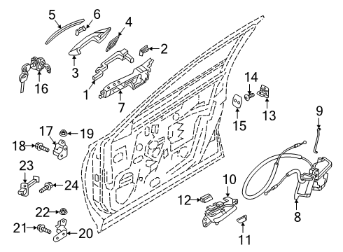 2020 Infiniti QX50 SWITCH ASSY-POWER WINDOW MAIN Diagram for 25401-5NA1B