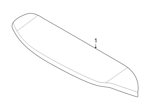 2020 Infiniti QX50 Rear Spoiler Diagram