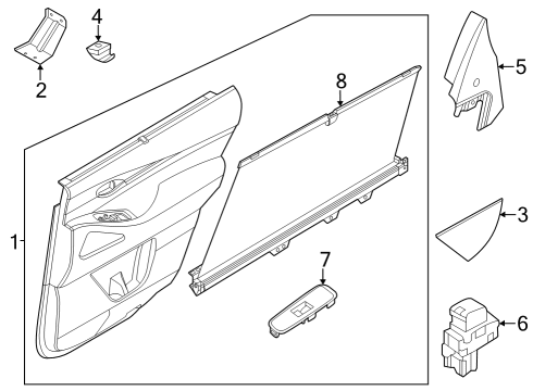 2023 Infiniti QX60 Rear Door Diagram 2