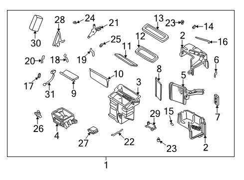 Heating Unit-Front Diagram for 27110-0W001