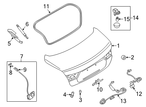 2022 Infiniti Q50 Trunk Diagram