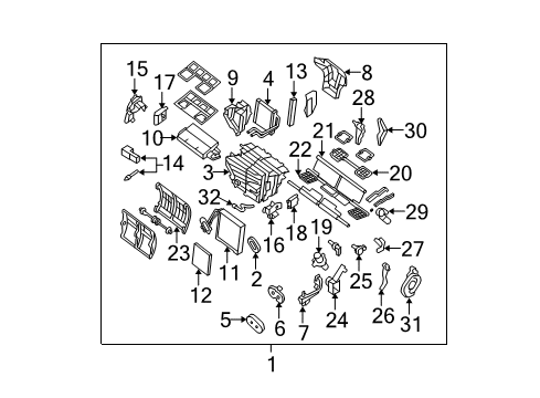 Link-Air Door,No 4 Diagram for 27153-JA00A