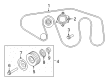 Diagram for 2023 Infiniti QX80 A/C Idler Pulley - 11925-EZ30B