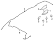 Diagram for Infiniti Antenna Cable - 28241-6SA0A