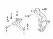 Diagram for 2023 Infiniti QX50 Control Arm Bolt - 54368-5VS0A