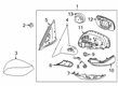 Diagram for 2022 Infiniti Q50 Car Mirror - 96301-6HN0A