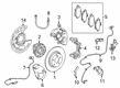 Diagram for 2017 Infiniti QX30 Brake Dust Shields - 44161-5DE0A