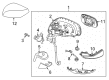 Diagram for 2021 Infiniti Q60 Car Mirror - 96302-5DV1A