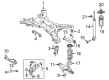 Diagram for Infiniti QX60 Radius Arm Bushing - 55152-6SA0A