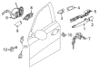 Diagram for Infiniti Door Latch Assembly - 80501-3JL0C