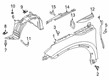 Diagram for Infiniti QX55 Fender - F3101-5NAMA