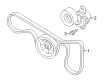 Diagram for 2022 Infiniti QX60 Timing Belt Tensioner - 11955-9DJ0A