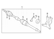 Diagram for Infiniti Axle Shaft - 39100-6SB1A