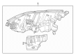 Diagram for 2022 Infiniti QX60 Headlight - 26010-6SA0B