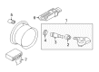 Diagram for 2023 Infiniti QX80 TPMS Sensor - 40700-6GP0A