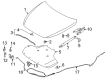 Diagram for 2023 Infiniti Q50 Lift Support - 65471-4GA2A