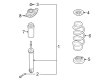 Diagram for Infiniti Bump Stop - 55240-6SA0A