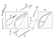 Diagram for Infiniti Q50 Door Moldings - 82820-4GA1B