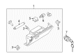 Diagram for Infiniti QX80 Glove Box - 68102-6JS0A