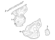 Diagram for Infiniti QX60 Exhaust Heat Shield - 16590-6TA0A