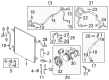 Diagram for Infiniti QX80 A/C Service Cap - 92499-2DX0A