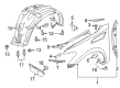 Diagram for 2024 Infiniti QX80 Wheelhouse - 63840-1LA0B