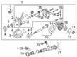 Diagram for Infiniti QX55 Differential Mount - 37510-5NA0B