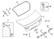 Diagram for 2023 Infiniti Q50 Trunk Lid Lift Support - 84430-4GA3A