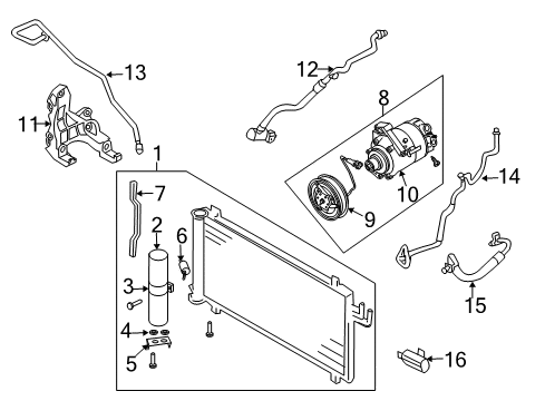 O-Ring - A/C Diagram for 92471-HC050