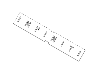 Infiniti 90896-CZ70B Rear Emblem