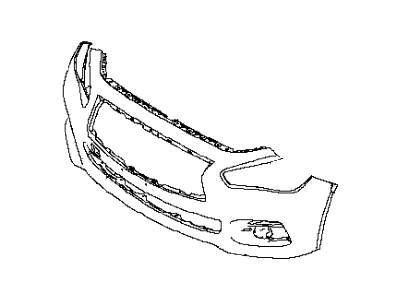 Infiniti 62022-6HJ1H Sport Front Bumper Cover Assembly