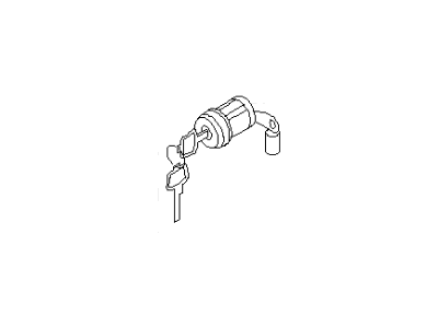 Infiniti 80601-67U25 Cylinder Door Lock LH