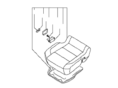 2010 Infiniti QX56 Seat Cushion - 87300-ZQ12A