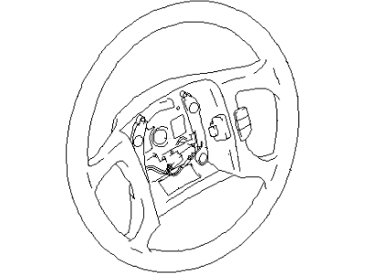 Infiniti 48430-5DL0A Steering Wheel Assembly Without Pad